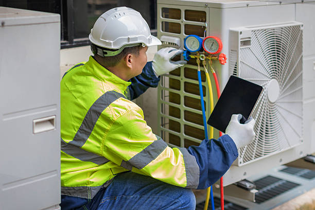 Professional Hvac technician working in Haymarket, VA